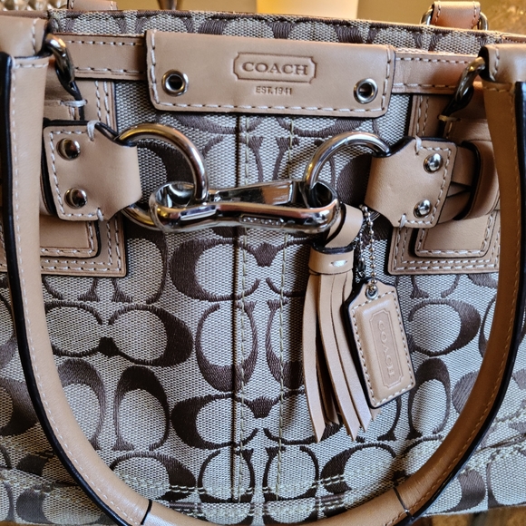 Coach Hampton Signature Purse - Picture 3 of 5